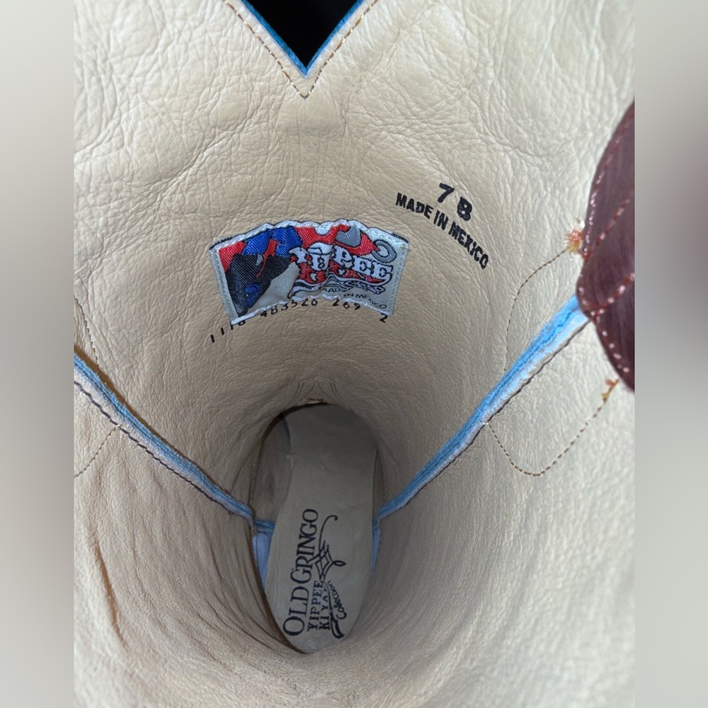 Yippee Ki Yay Old Gringo Grafton Turquoise Star Stud Rodeo Wedding Cowboy Boots - Picture 9 of 9